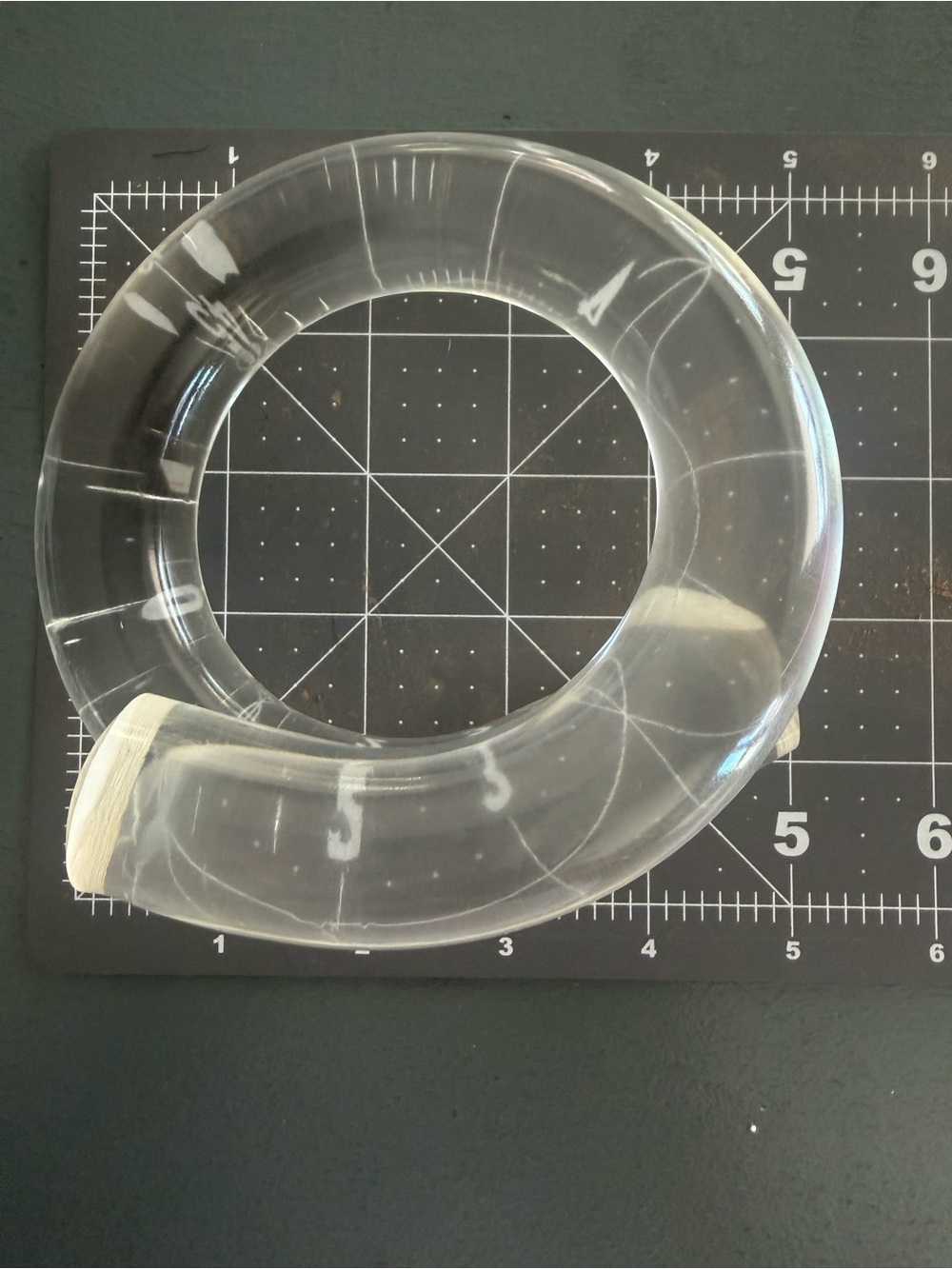 Transparent Spiral Acrylic Bracelet - Minimal Women’s Jewelry - Picture 6 of 8